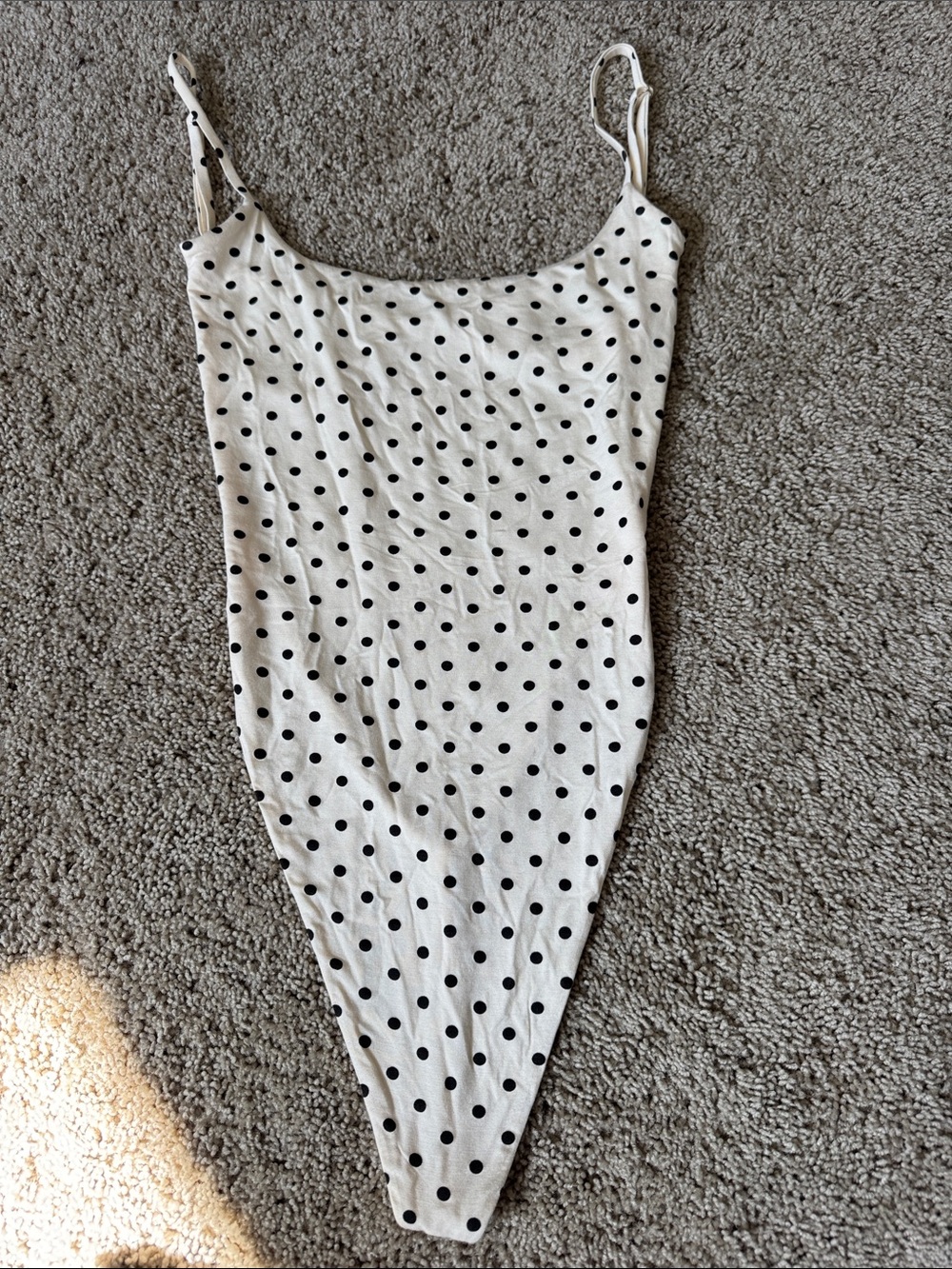 Black and White Polka Dot Bodysuit